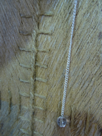 Pendel 3½cm.;  TIJGER OOG, met ketting