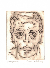 Lodeizen, Frank: Zelfportret (ets; proefdruk)