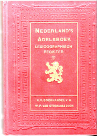 Nederlands Adelsboek Lexicographisch Register 1912 - 1918