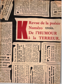 K Revue de la poesie Numero trois. De l´Humour a la terreur