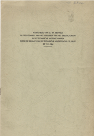 Rietveld, G, Th.; Korte Rede