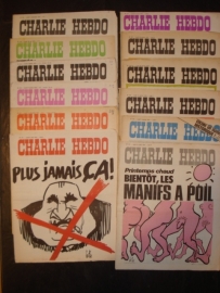 Charlie Hebdo (verschillende nummers uit jaren '70). prijs per stuk