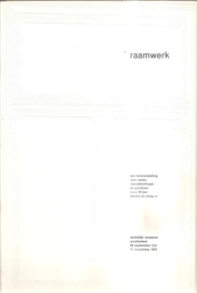 Catalogus Stedelijk Museum zonder nummer: Raamwerk