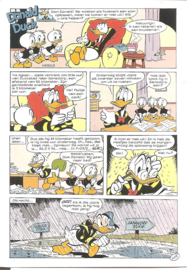 Donald Duck maakt huiswerk