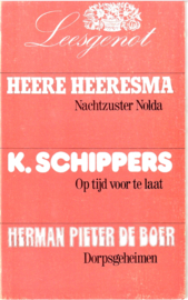 Heeresma, Heere; Schippers, K. en Boer, Herman Pieter de: Leesgenot