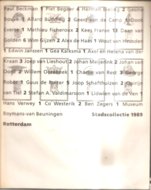 Catalogus Boymans van Beuningen : Stadscollectie 1989