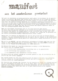 Provokatie no. 12: Manifest aan het Amsterdamse provotariaat