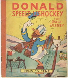 Donald Duck speelt ijshockey