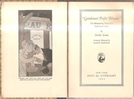 Loos, Anita: "Gentlemen prefer blondes"