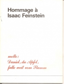 Catalogus Stedelijk Museum 502b: Hommage a Isaac Feinstein.