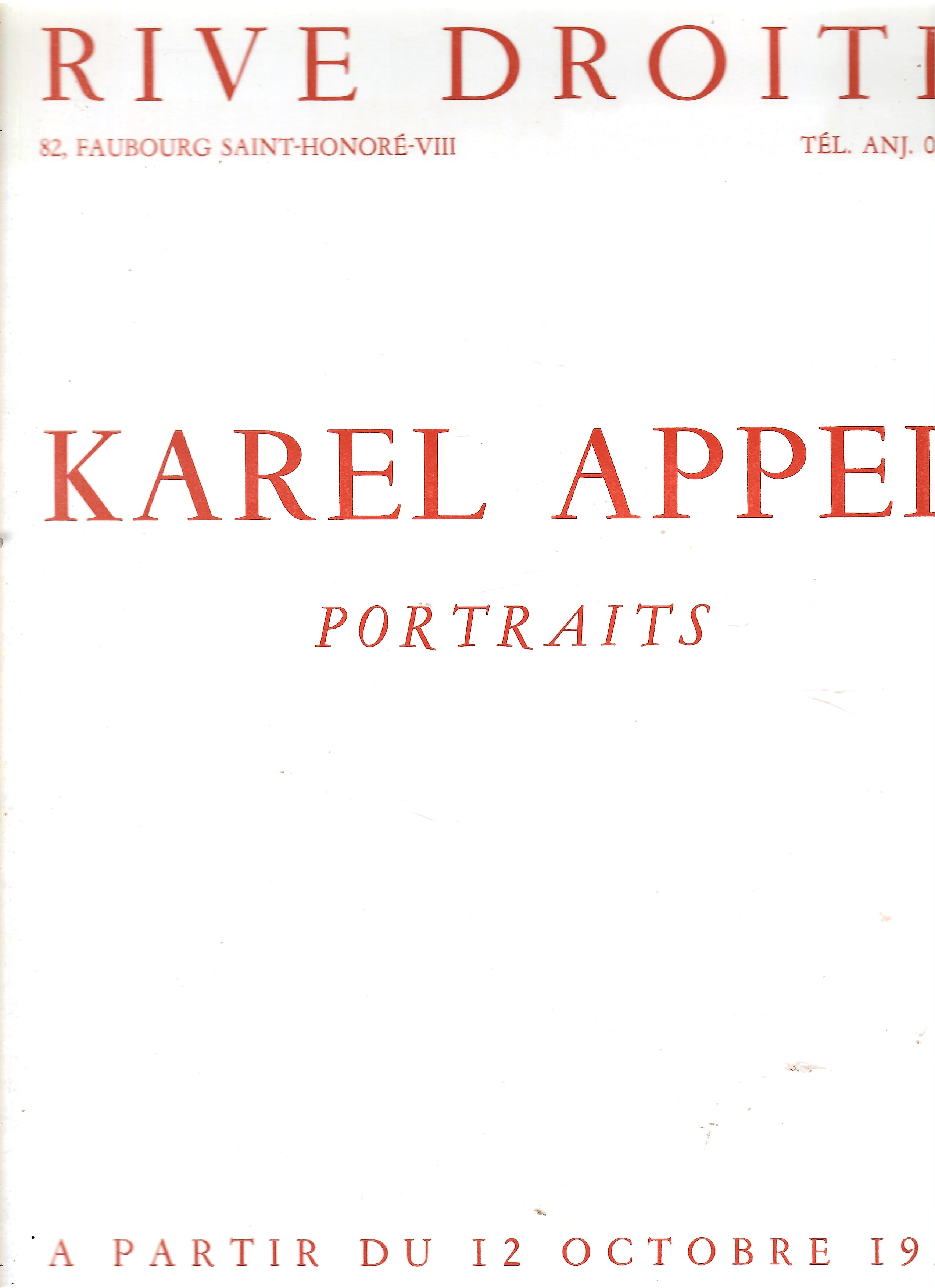 Appel, Karel: Portraits (Rive Droit 1956)