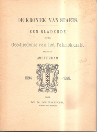 Roever, Mr. N. de: de Kroniek van Staets