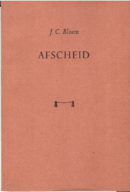 Bloem, J.C.: Afscheid