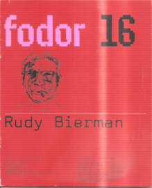Catalogus Fodor 16: Rudy Bierman