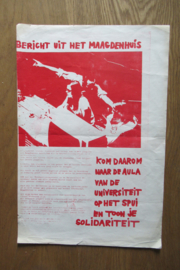 Maagdenhuis: Bericht uit het Maagdenhuis (affiche)