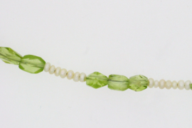 Collier Peridot en mini parels