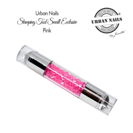 Urban Stamper Small Pink small  aan 2 kanten clear en wit stempelkussentje.