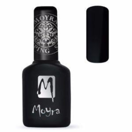 Moyra Foil Polish For Stamping Black 10 ml fp 01  Droogt aan de lucht.