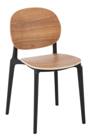 Chair Basic in Black or Natural (2 pieces)