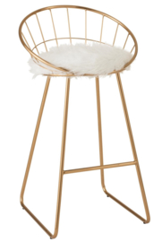 Wire Bar Stool in Gold