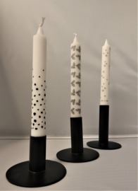 Candle with Print – Rustik Lys