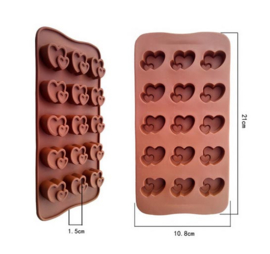 chocolate mold hart 3