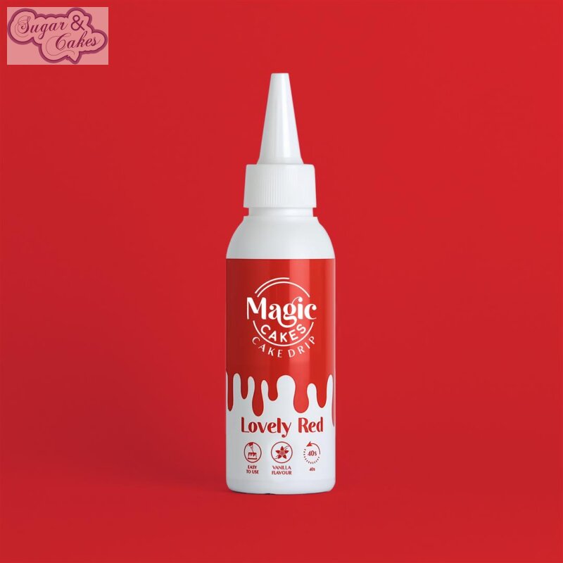 Magic cake drip lovely red 100 gr.