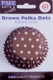 PME BC732 Brown Polka Dots Std Cups Pk60