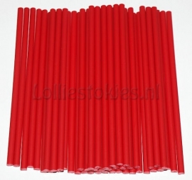 ~ Cakepopstokjes ROOD 150mm