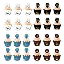 Cupcake wrappers en toppers - CC 304