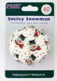 PME BC750 Smiley Snowman baking cups 60stk