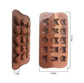 chocolate mold dieren