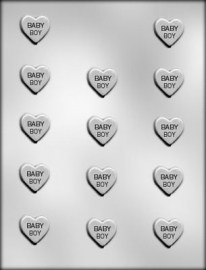 CK 90-11510 BABY BOY HEART CHOC MOLD