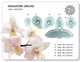 JEM 103FF035 Singapore Orchid set of 5