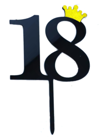 18 Topper zwart