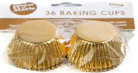 Goud Mini Standaard Baking Cups 36 stuks
