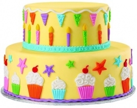 Wilton 409-25530 Kids Party Fondant and Gum Paste Mold