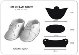 JEM 100C008 Life Size Baby Bootee
