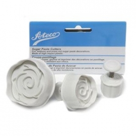 ATECO 1956 Rose plunger cutter set van 3