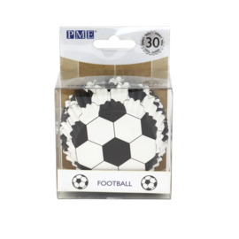 PME BC829 voetbal metallic cupcake cases (30 stuks)
