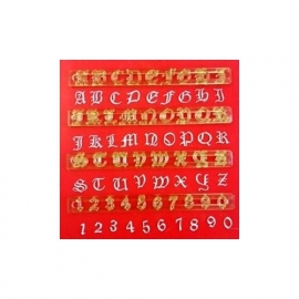 FMM CUTALPOE1 Old English Upper Case Alphabet & Numbers set