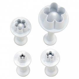 171046 Städter plunger cutter Flower Blossom set van 4