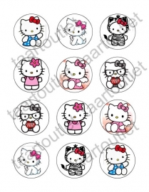 Hello Kitty 3 cupcake