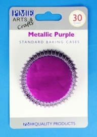 PME BC755 Metallic Purple Standard Baking Cases 30 Pk
