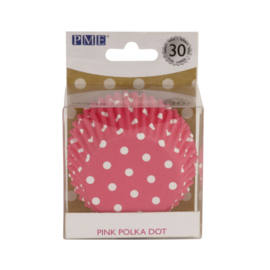 Pink polka dots  foil lined ( BC822)