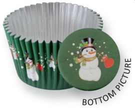 PME BC764 Snowman Foil Baking Cups 30 stk