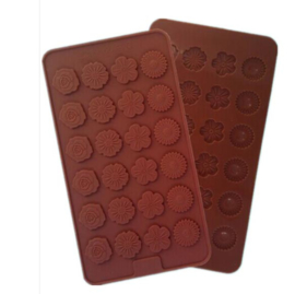 chocolate mold Bloemen