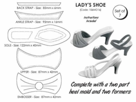 JEM 106M016 Lady`s Shoe set of 9