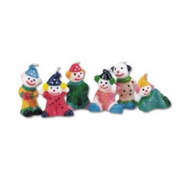 910379 Stadter Clowns kaarsen set/6