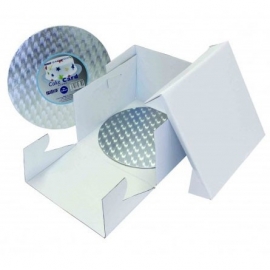 PME BBR882 Cake Box & Round Cake Board (12mm) 28x28x15 cm